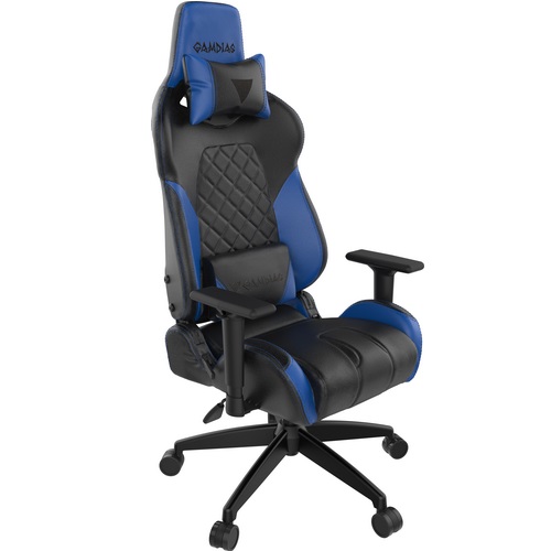 GAMDIAS SEDIE GAMING ACHILLES E1 NERA / BLUE RGB COMFORT
