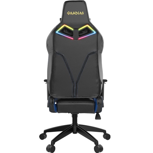 GAMDIAS SEDIE GAMING ACHILLES E1 NERA / BLUE RGB COMFORT - immagine 3
