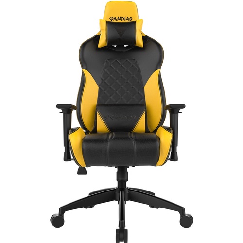 GAMDIAS SEDIE GAMING ACHILLES E1 NERA / GIALLA RGB COMFORT - immagine 2