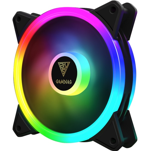 GAMDIAS VENTOLA CASE KIT AEOLUS M2-1204R ARGB 4*FAN 120MM CENTRALINA+TELECOMANDO