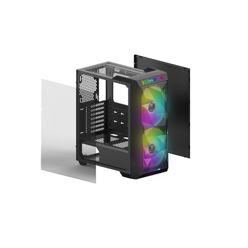 GAMDIAS CASE APOLLOM1 MID TOWER 2 RGB FAN VETRO TEMPERATO - immagine 4