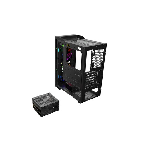 GAMDIAS CASE APOLLOM1 MID TOWER 2 RGB FAN VETRO TEMPERATO - immagine 5