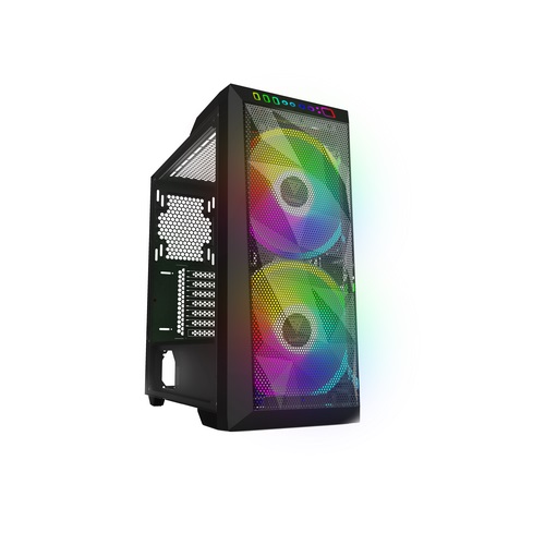 GAMDIAS CASE APOLLOM1 MID TOWER 2 RGB FAN VETRO TEMPERATO