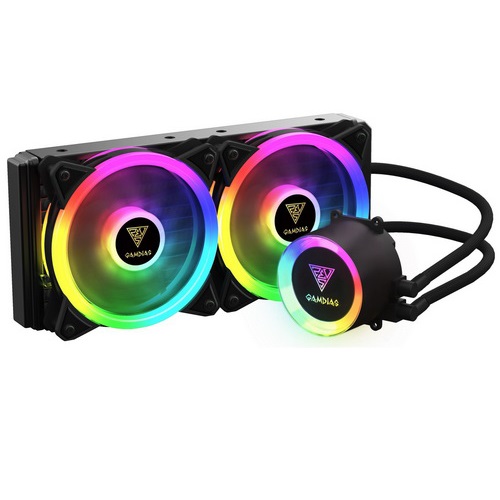 GAMDIAS RAFF.LIQUIDO CHIONE M2-240R 3*FAN ARGB TELECOMANDO + SYNC SOFTWARE