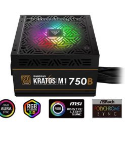 GAMDIAS ALIMENTATORE KRATOS M1-750B 750W NEON-FLEX RGB 80 PLUS BRONZE