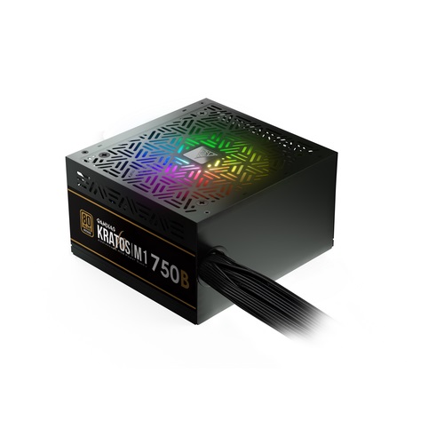GAMDIAS ALIMENTATORE KRATOS M1-750B 750W NEON-FLEX RGB 80 PLUS BRONZE - immagine 5