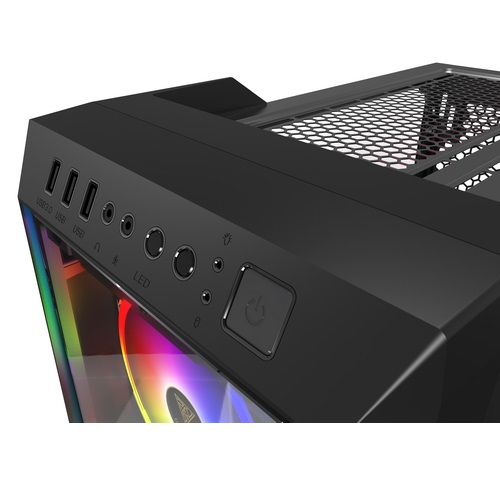 GAMDIAS CASE TALOS M1 LITE MID TOWER 3 ARGB FAN 120MM VETRO TEMPERATO - immagine 6