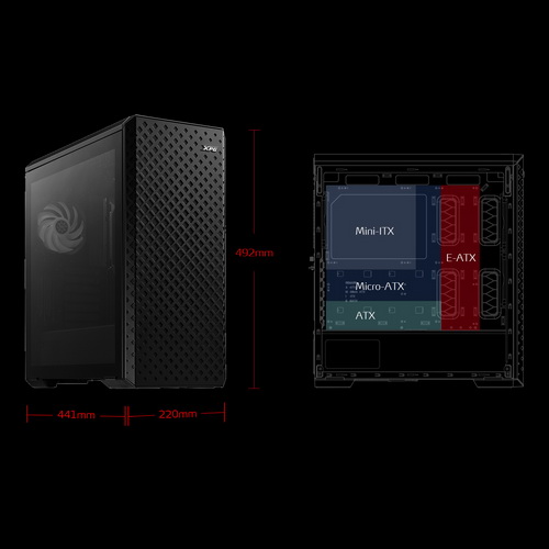 ADATA XPG CASE MID.T DEFENDER PRO BLACK - immagine 5