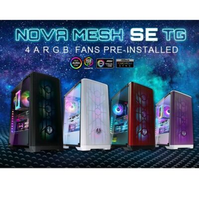 BITFENIX CASE MID.T NOVA MESH SE TG WHITE/PURPLE
